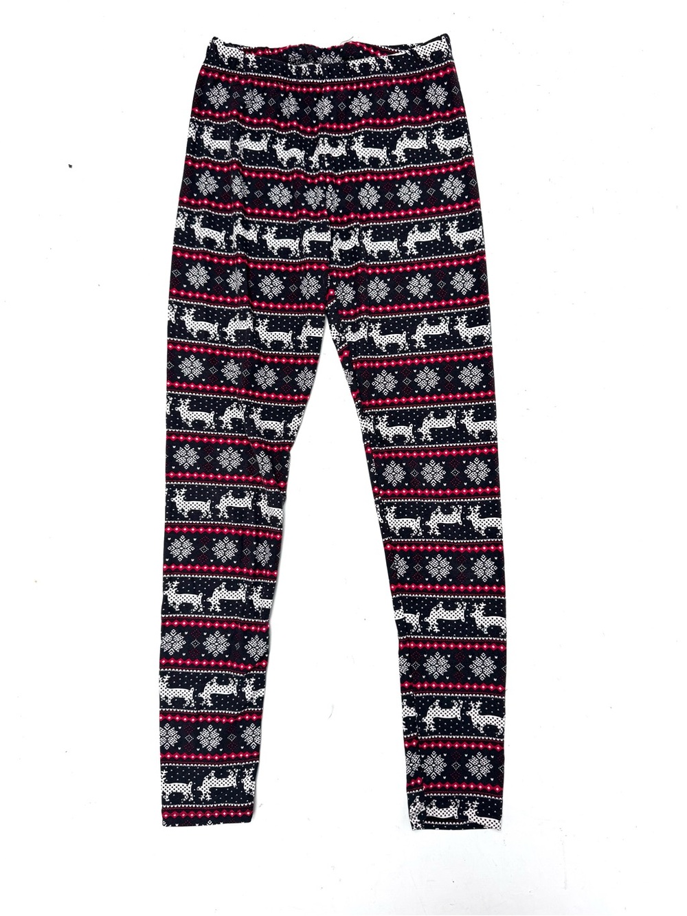 Christmas Holiday Reindeer Snowflake Leggings
